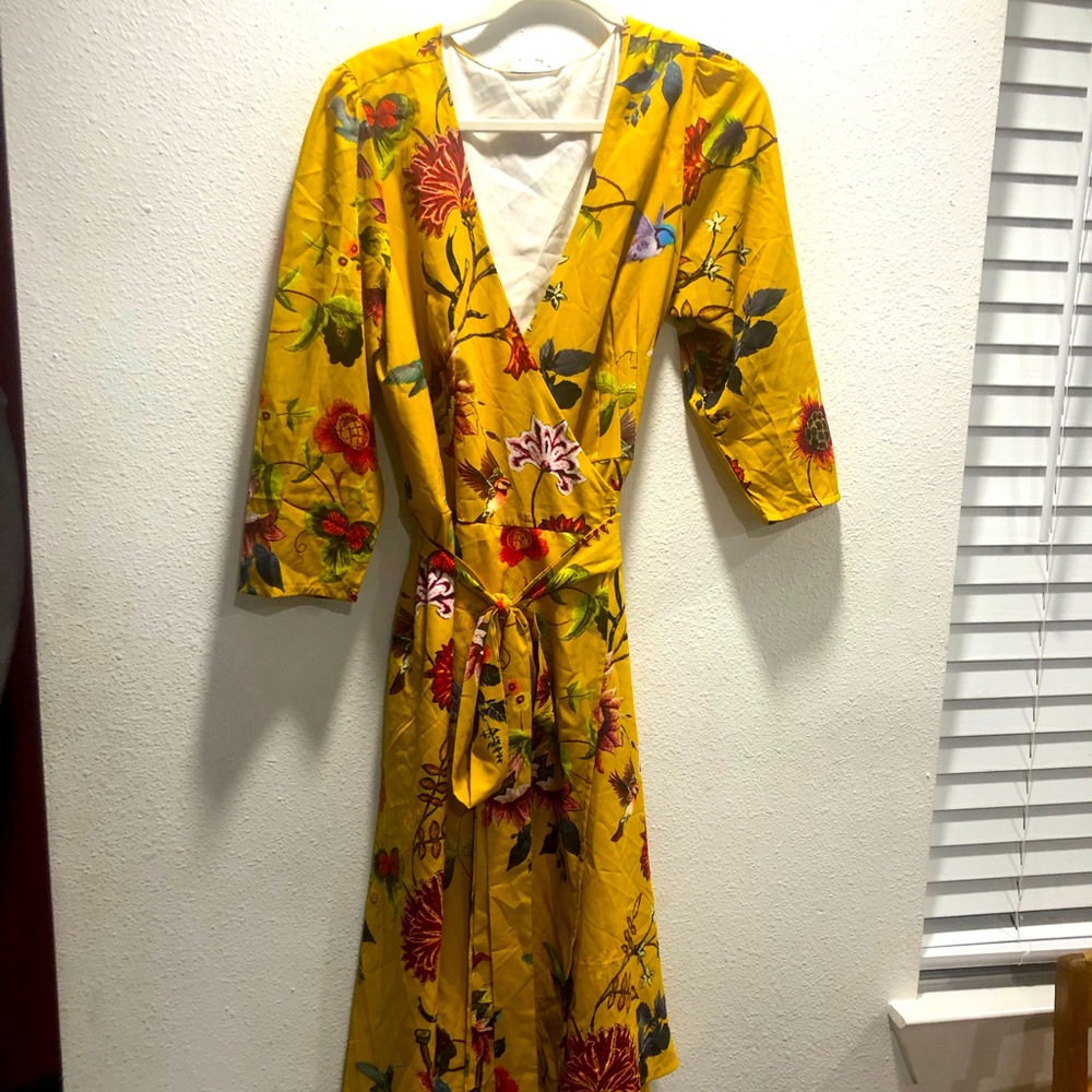 Eshakti custom wrap dress midi
